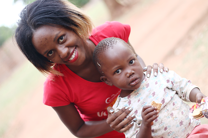 Me posing with Stella, one of the children from the orphanage.